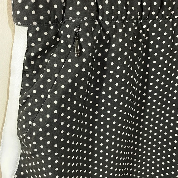 T by Talbots Pull On Athletic Skort Black and White Polka Dot M - Picture 2 of 13